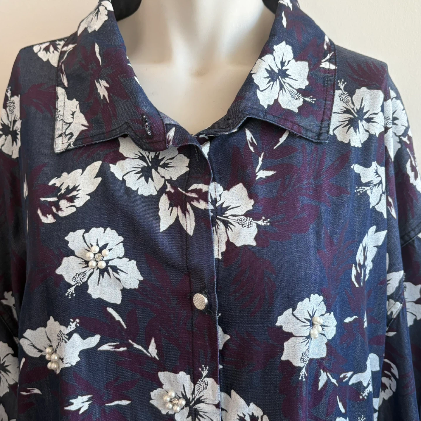 NWT Floral Button-Up Coat/Dress