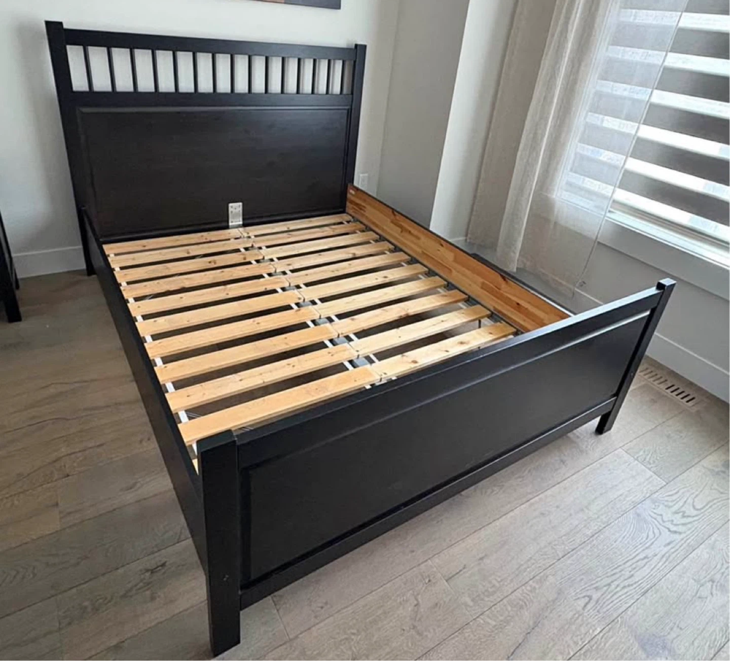 IKEA HEMNES Queen bed frame black brown