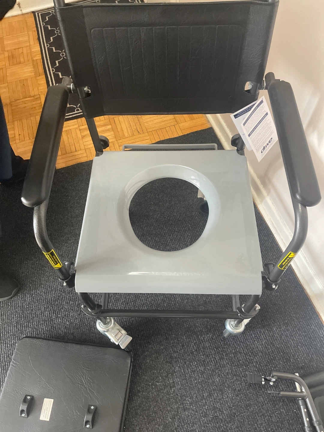 Drive Medical Shower/Commode Chair with Wheels - photo 4