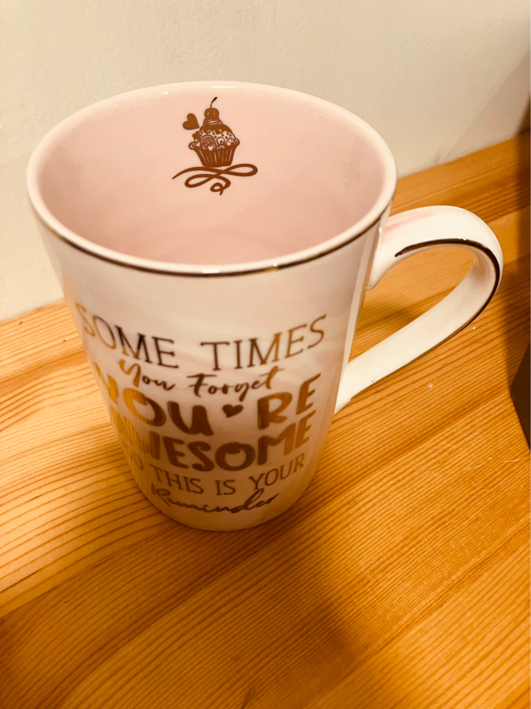 BNIB / Pink mug with lid - photo 2