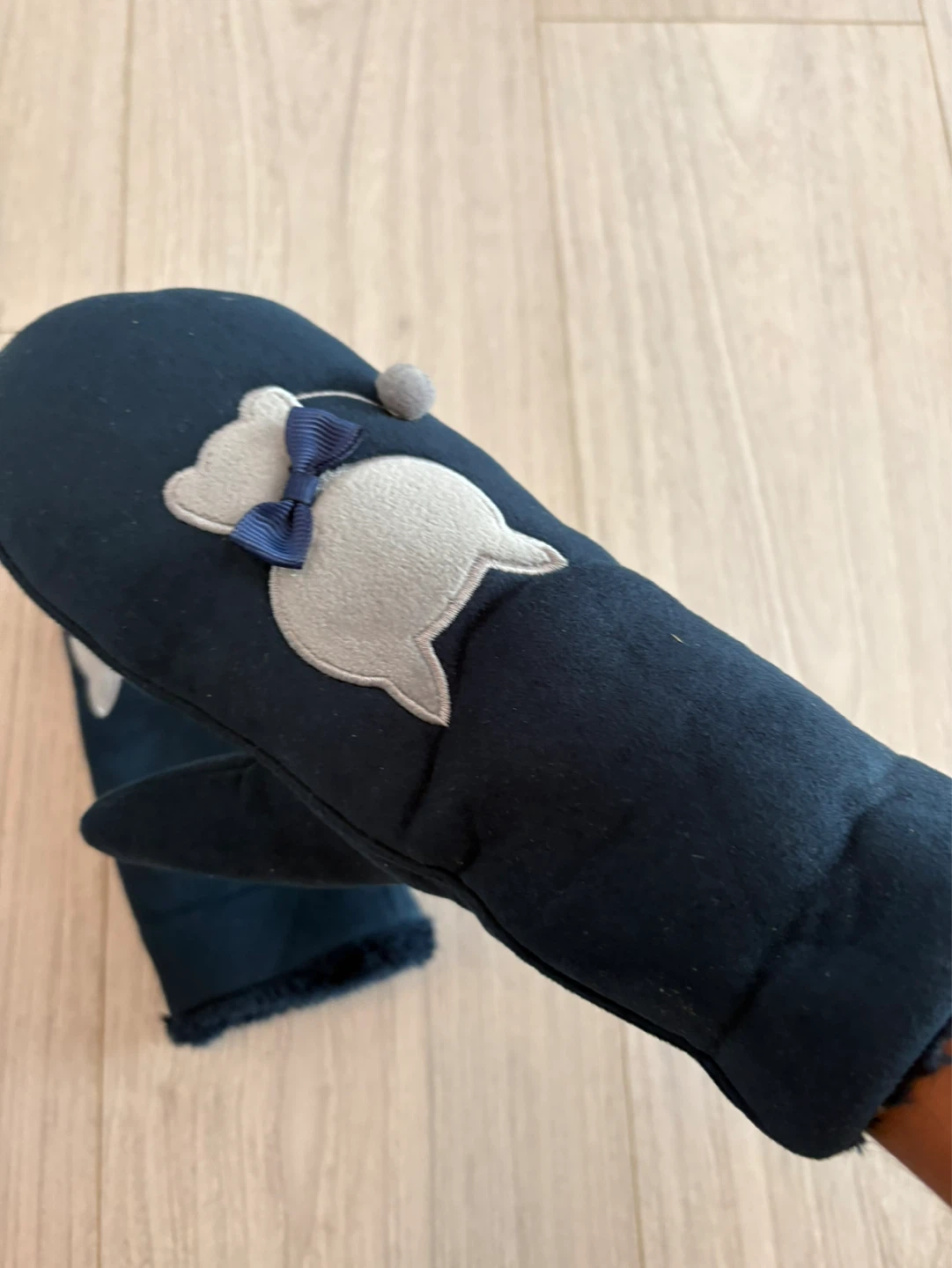 Navy Blue Cat Mittens - photo 3