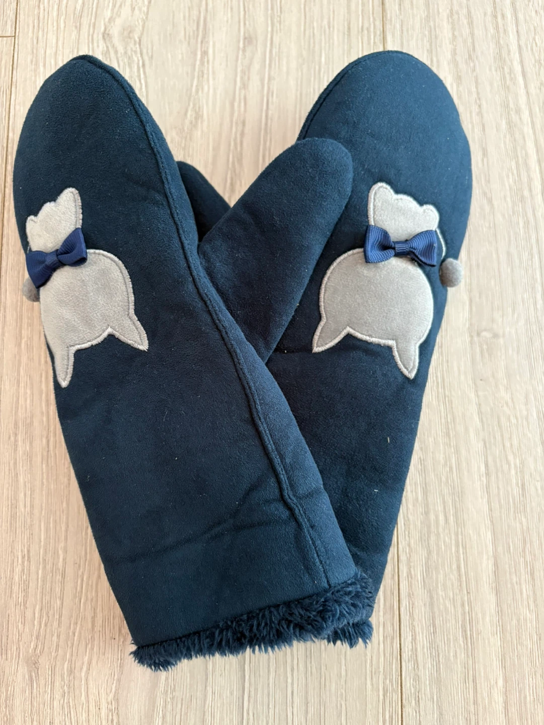 Navy Blue Cat Mittens - photo 2
