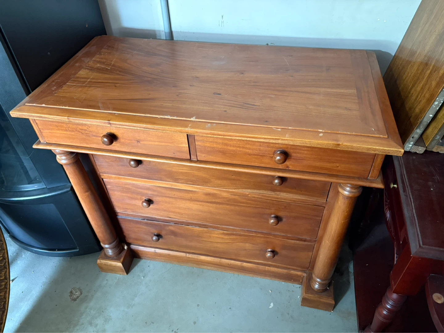 Wooden Dresser with 4 Drawers - photo 2