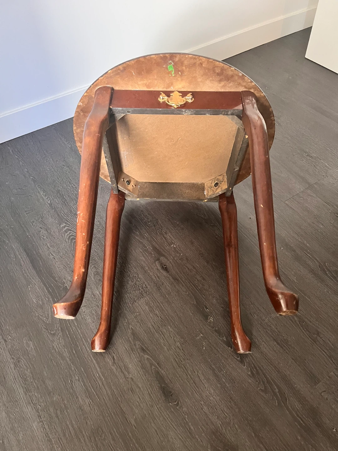 Round Wood Accent Table - photo 3