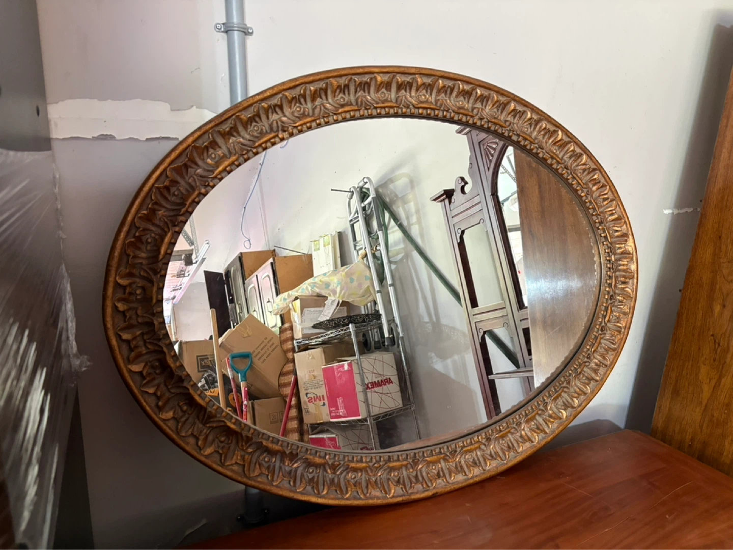 Ornate Oval Mirror