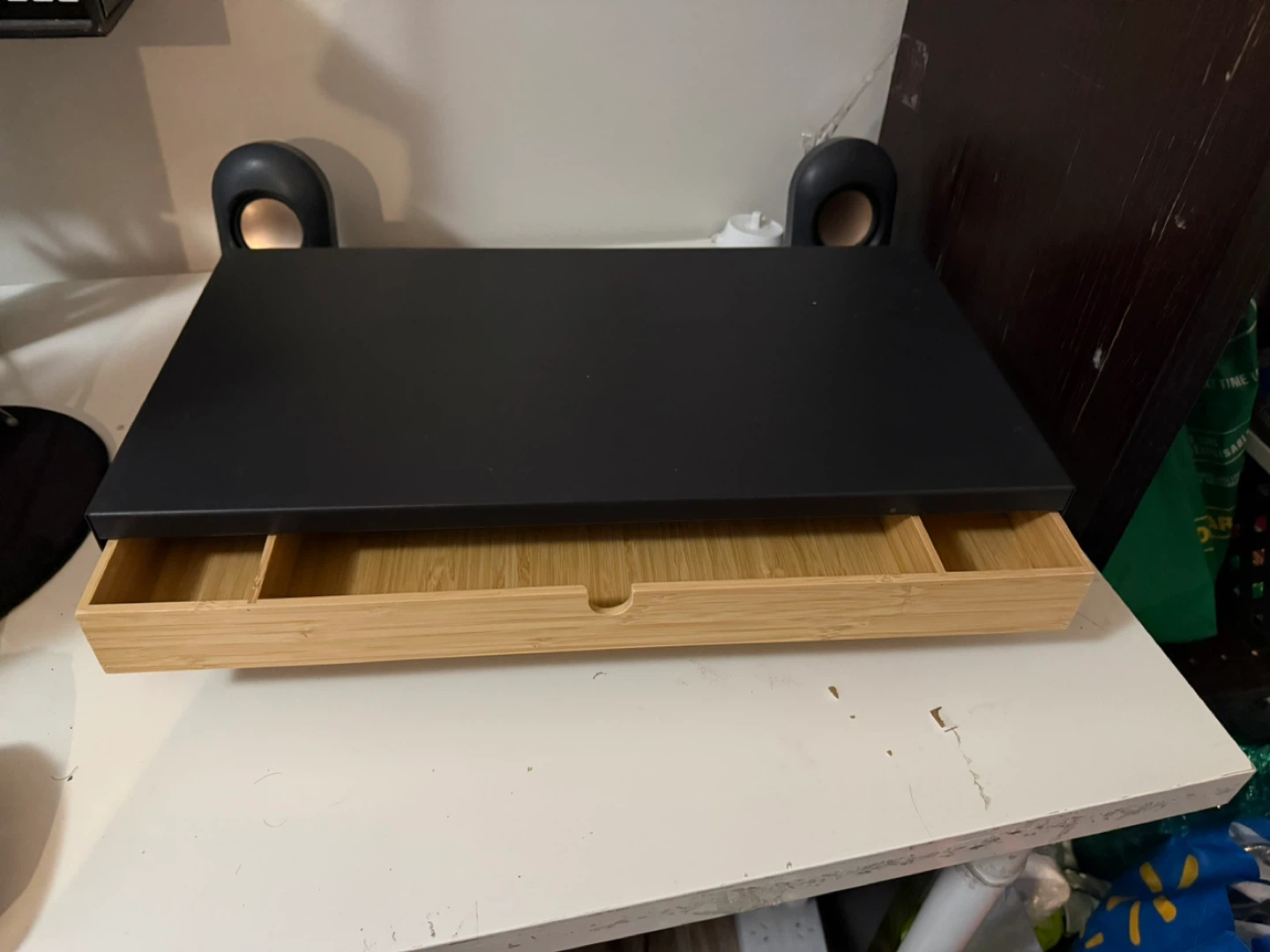 Ikea ELLOVEN Monitor Stand with organiser drawer - photo 4