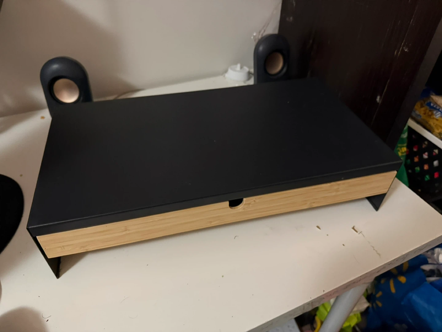 Ikea ELLOVEN Monitor Stand with organiser drawer
