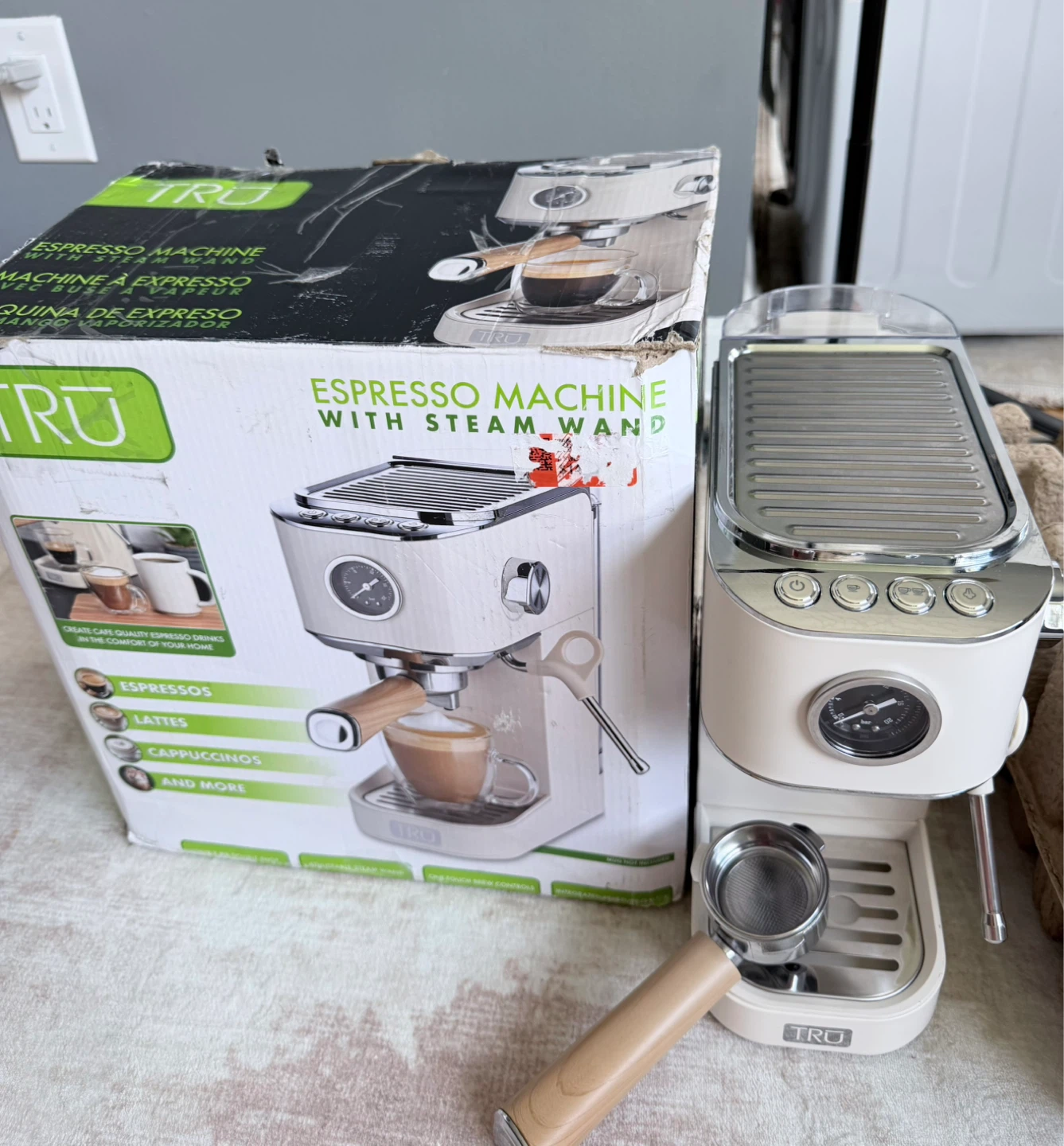 TRU Espresso Machine with Steam Wand