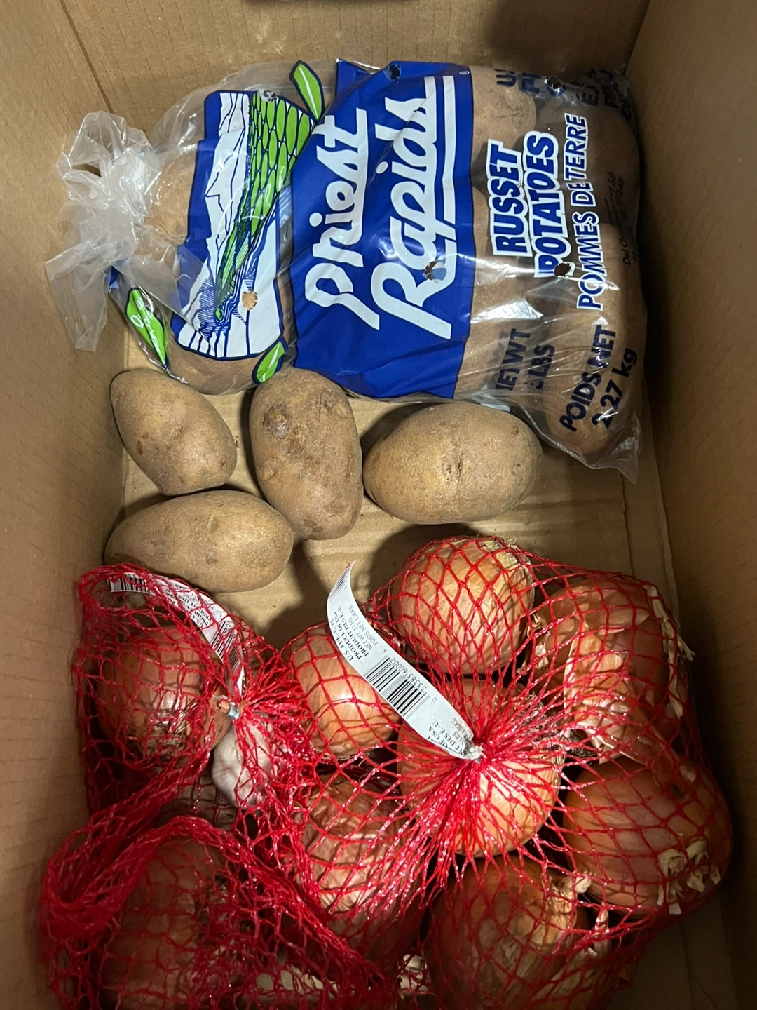FREE ONIONS & POTATOES