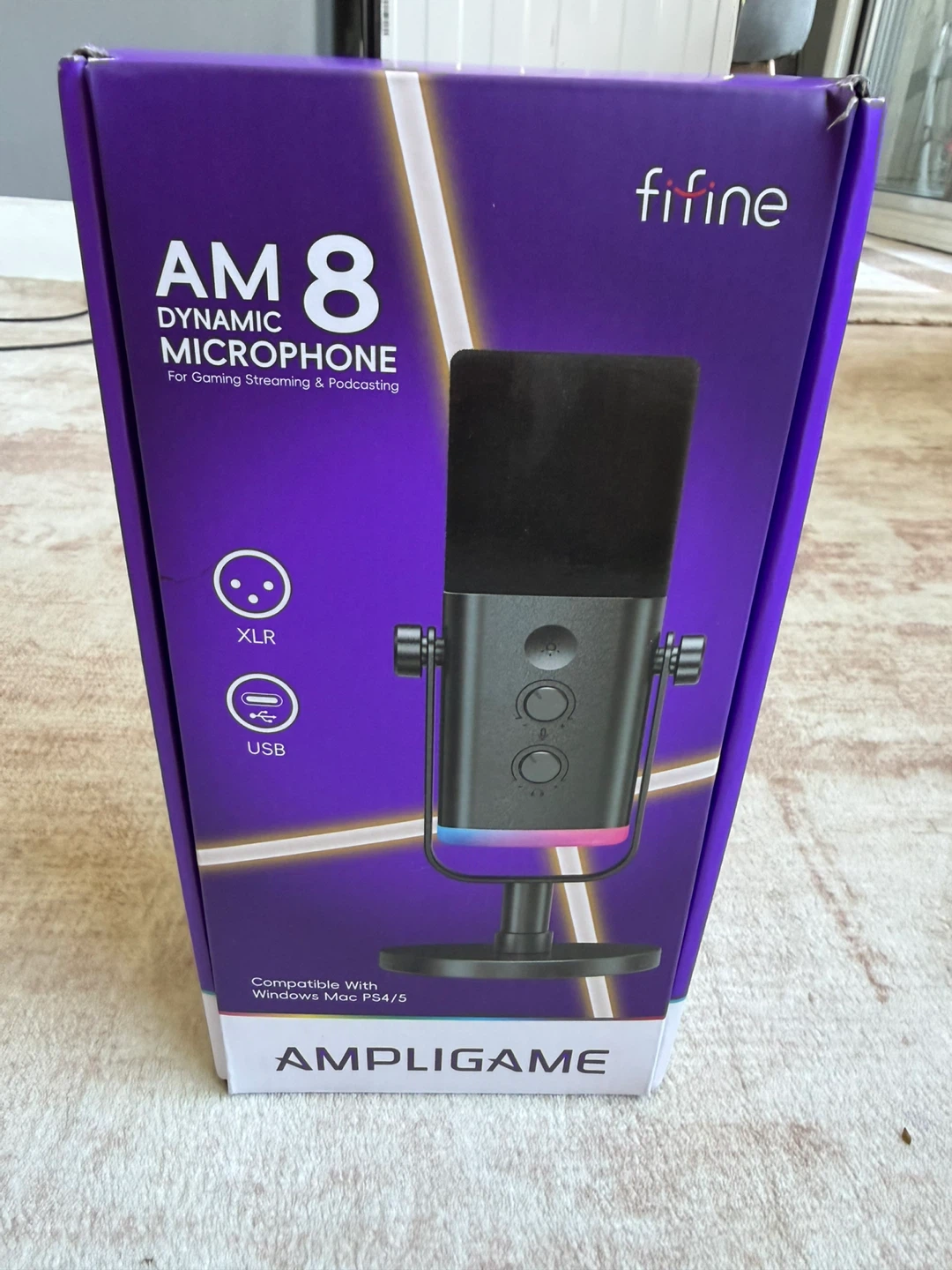 Fifine AM8 Dynamic Microphone for Gaming, Streaming & Podcasting