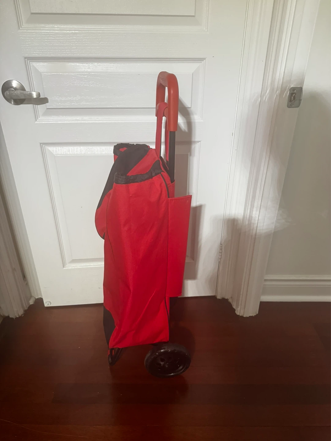 Red Shopping Cart Trolley - photo 2