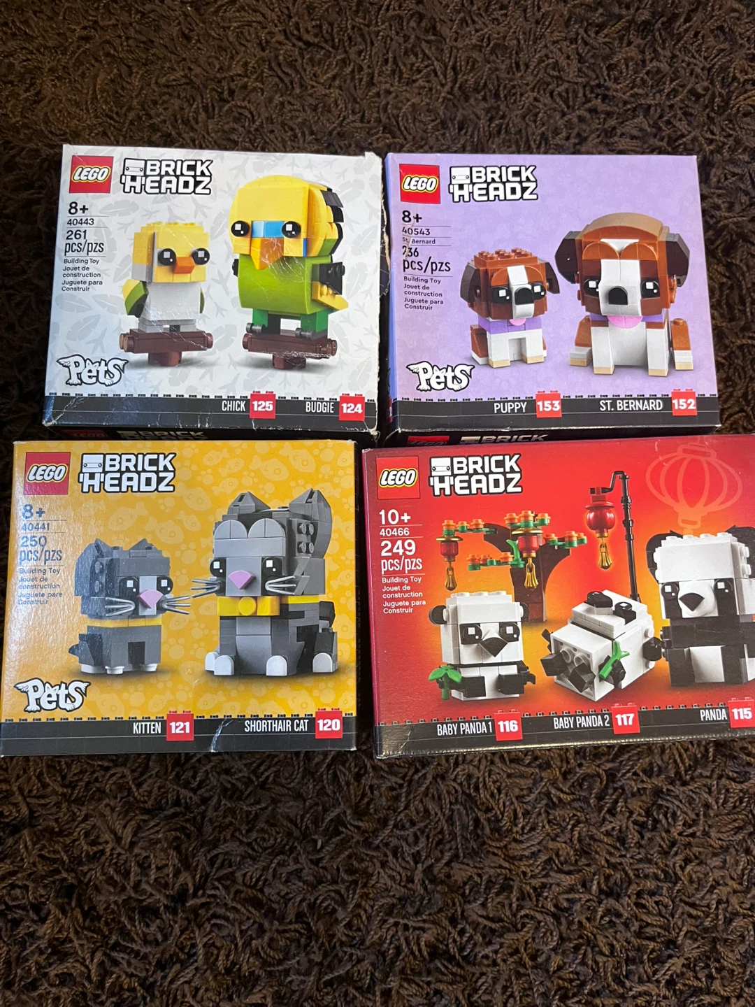 LEGO BrickHeadz Pets Building Toy Sets