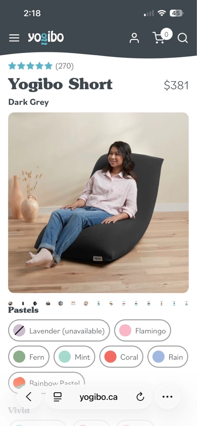 Yogibo Bean Bag Chair - photo 3