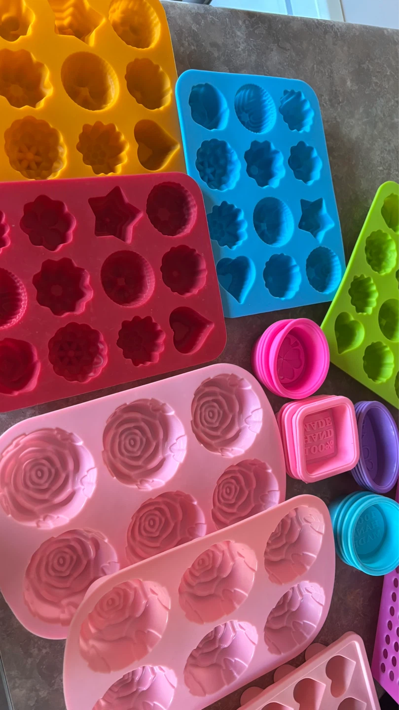 Silicone Molds for Soap, Candles, and Baking