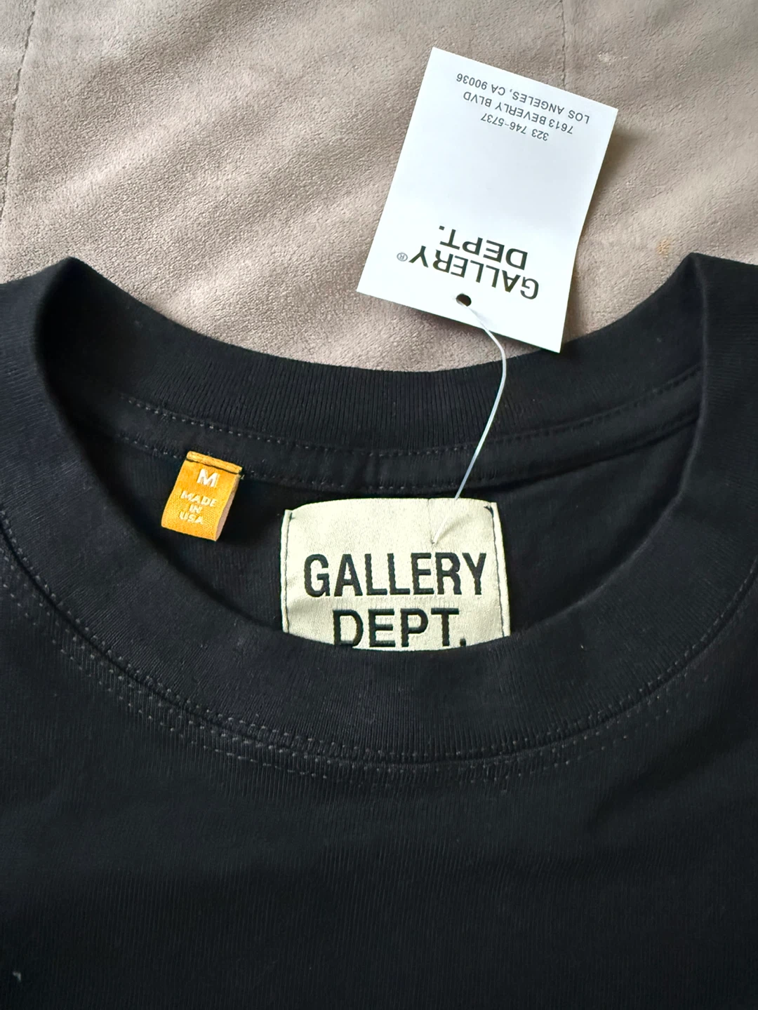 Gallery Dept. Black T-Shirt Size M - photo 3