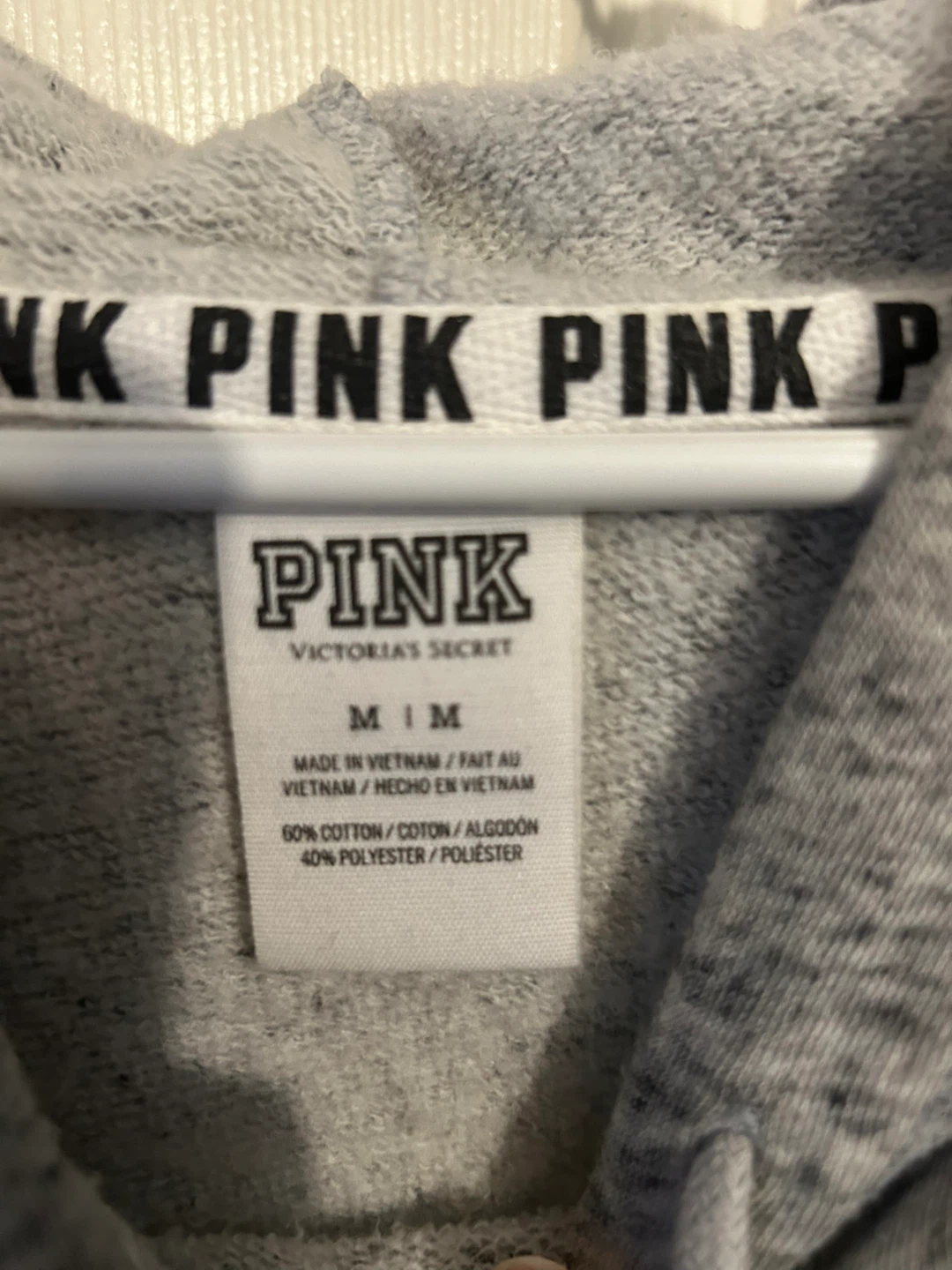 Pink Victoria secret hoodie M - photo 2