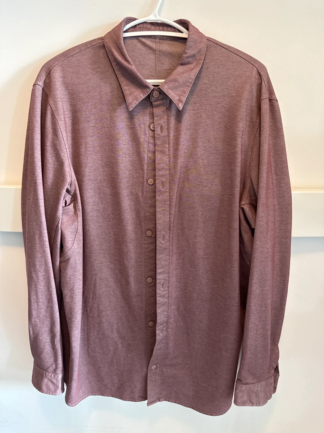 Lululemon Men’s Commission Long-Sleeve Shirt Large - Red
