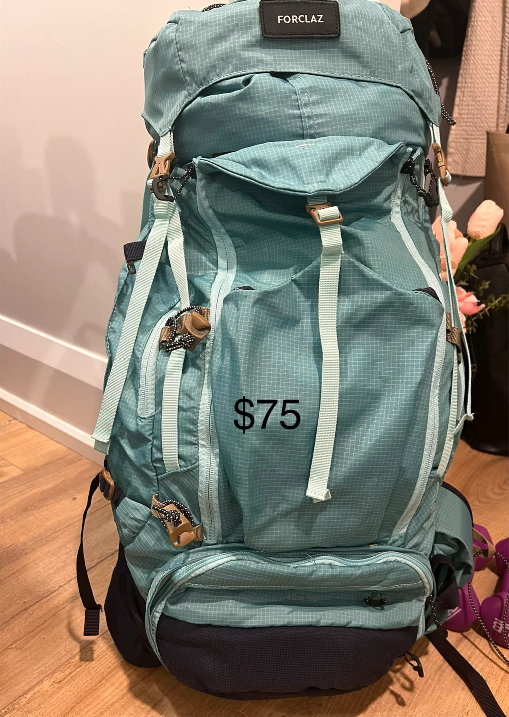 FORCLAZ 45+10L Women’s Hiking Backpack Lightweight