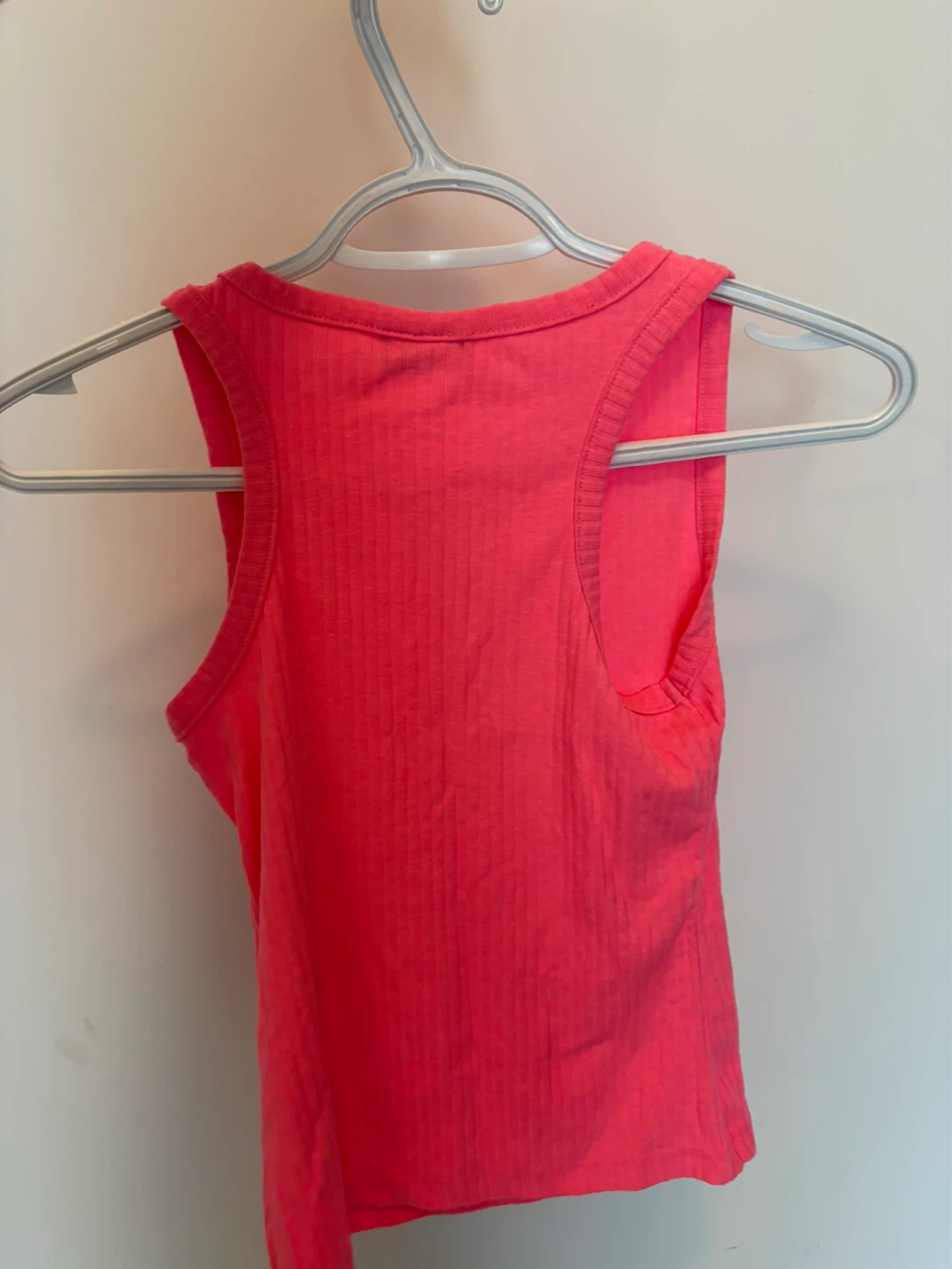 Girlswear Ribbed Tank Top - Neon Pink - photo 3