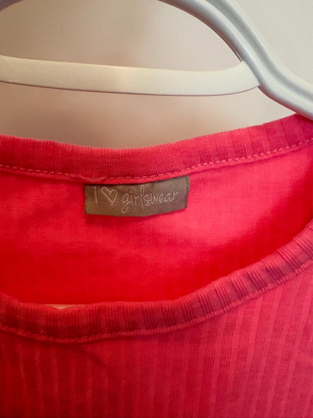 Girlswear Ribbed Tank Top - Neon Pink - photo 2