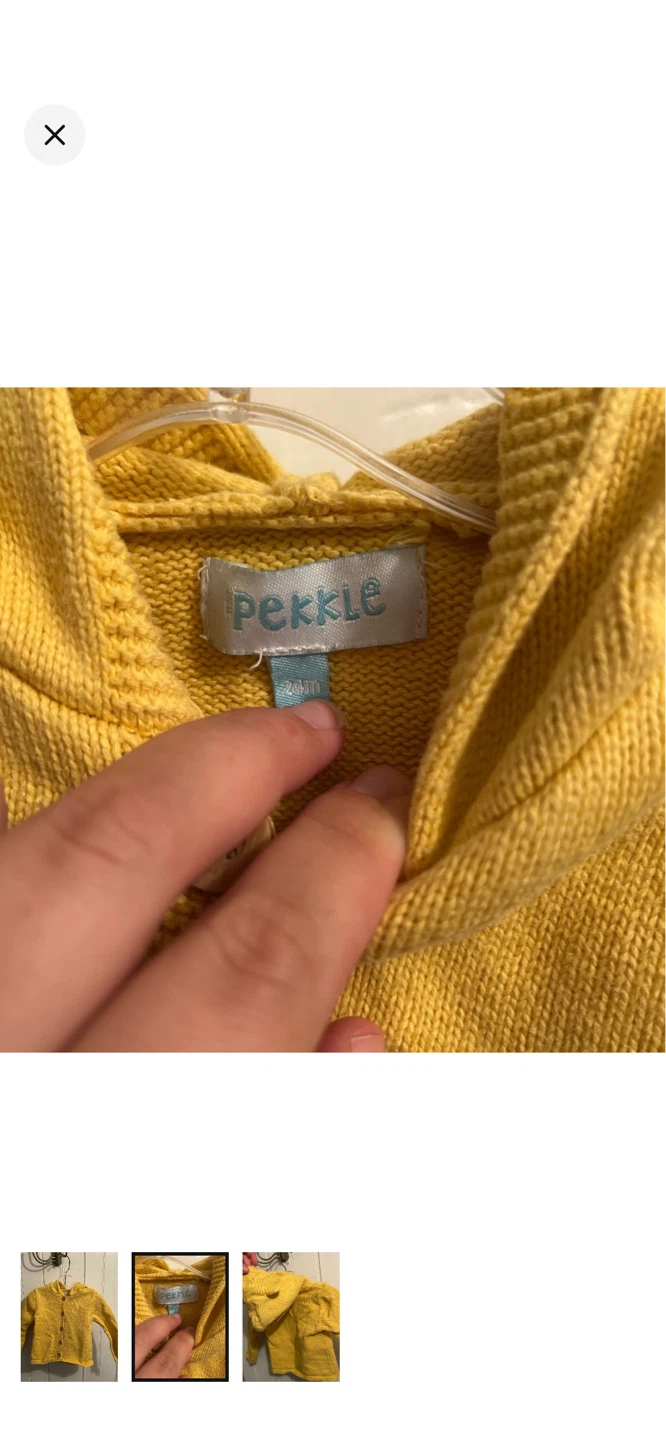 Pekkle Yellow Hooded Cardigan - photo 2