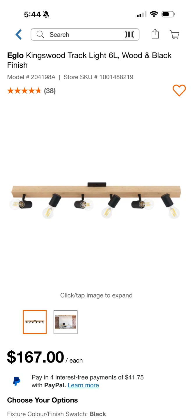 Eglo Kingswood Track Light 6L - photo 3