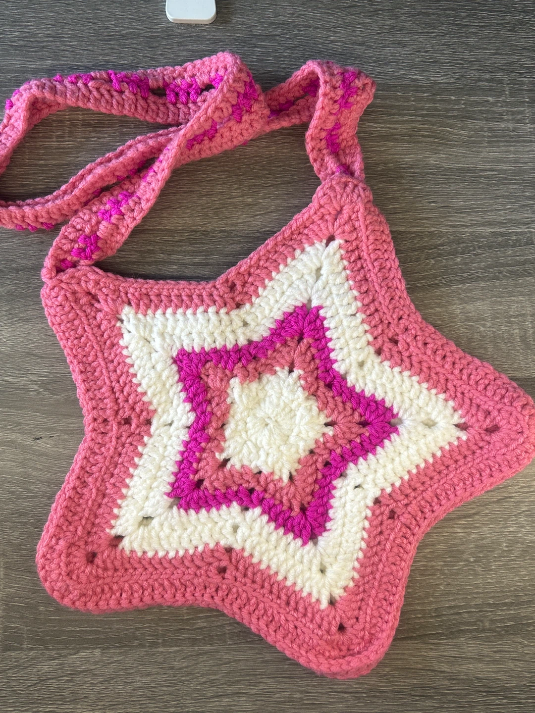 Handmade Crochet Star Bag
