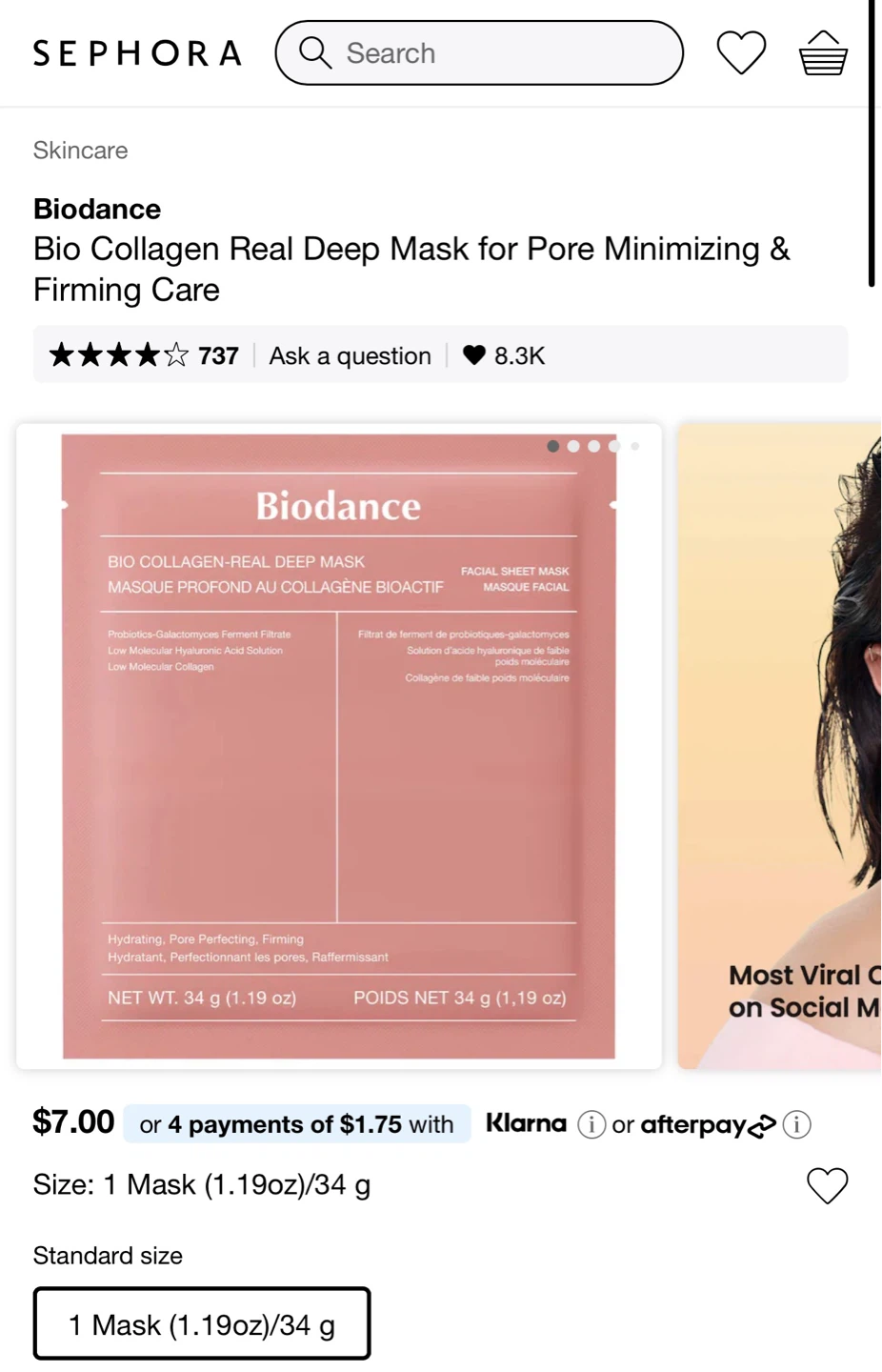 Biodance Bio Collagen Real Deep Mask - photo 2