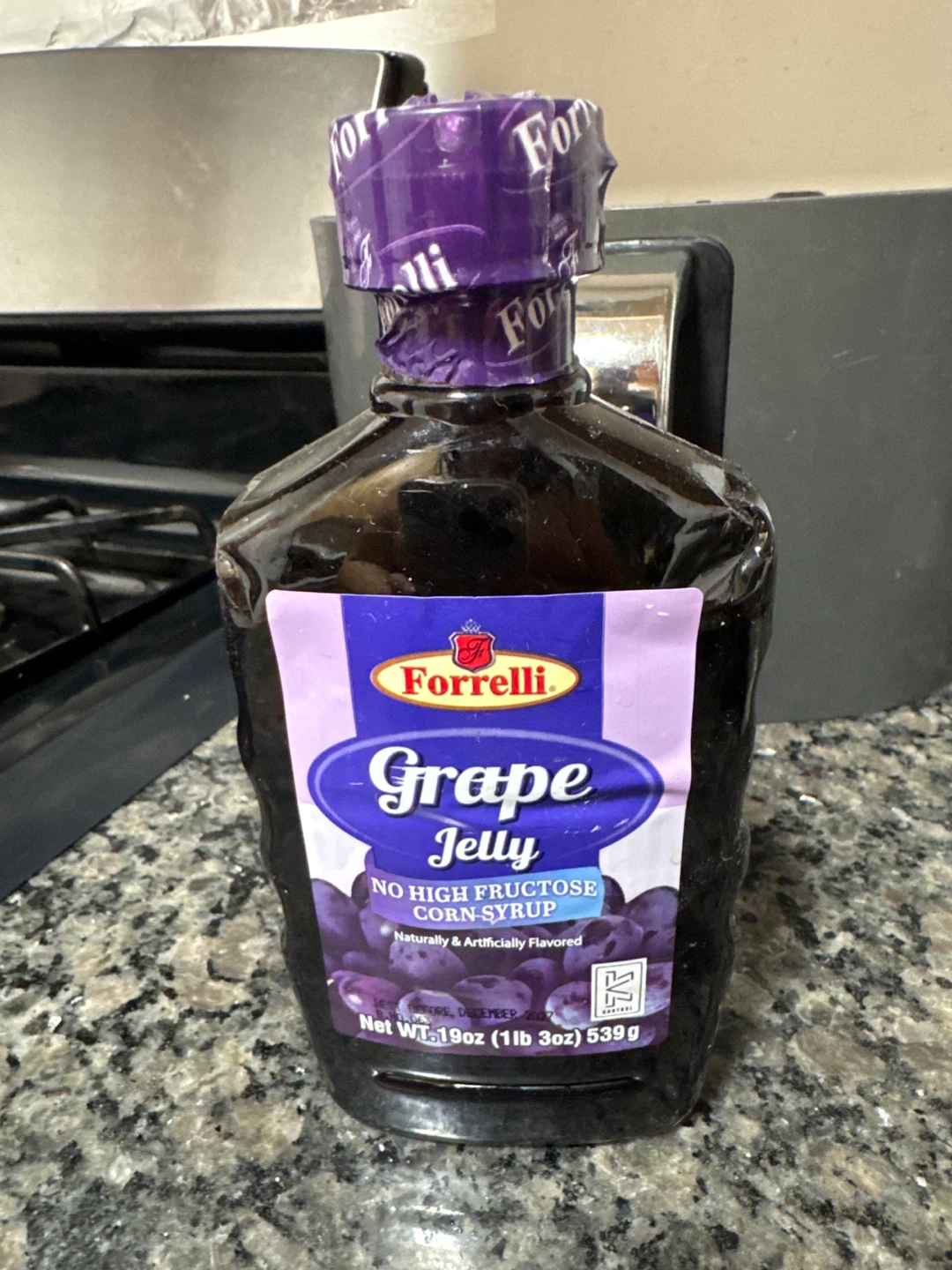 Forrelli Grape Jelly No High Fructose Corn Syrup 19oz