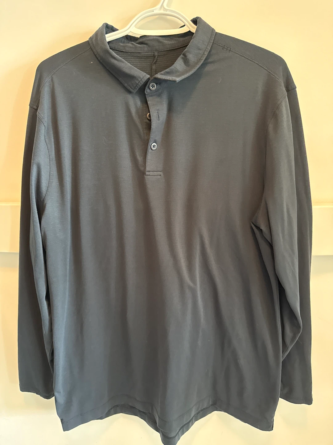 Lululemon Men’s Evolution Long-Sleeve Polo Shirt Large - Navy