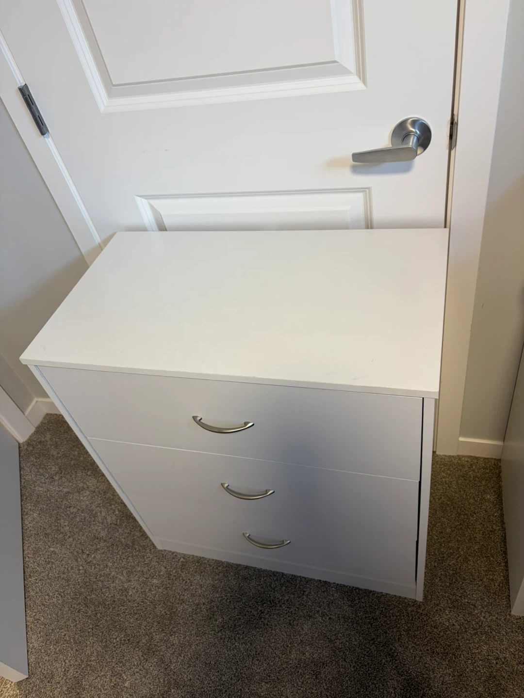 White 3-Drawer Dresser