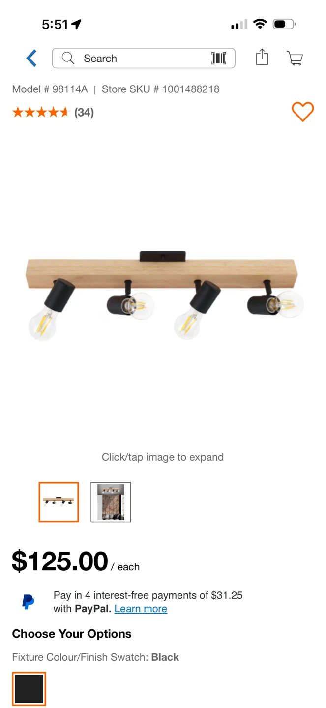 Modern 4-Light Track Bar Ceiling Light - photo 3