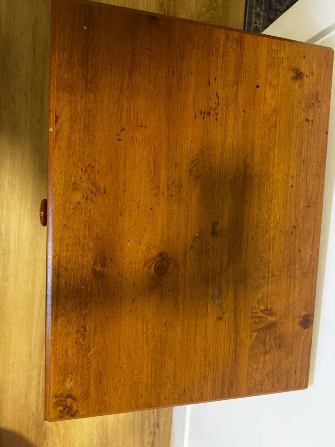 Wooden Nightstand with 2 Drawers - photo 3