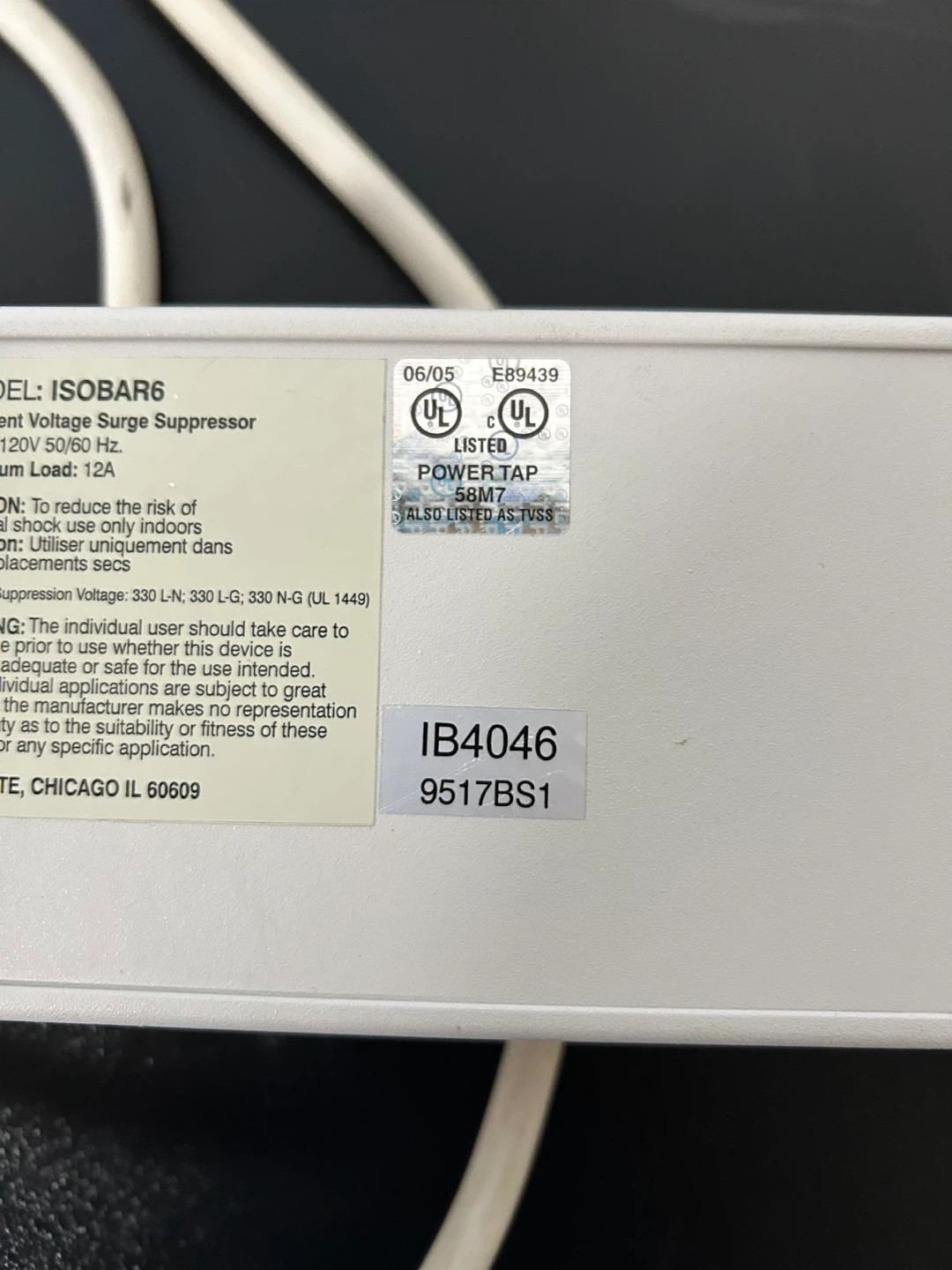 Tripp Lite Isobar Ultra Diagnostic Surge Suppressor - photo 4