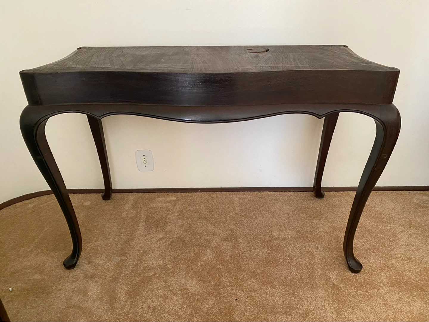 Dark Wood Console Table - photo 2