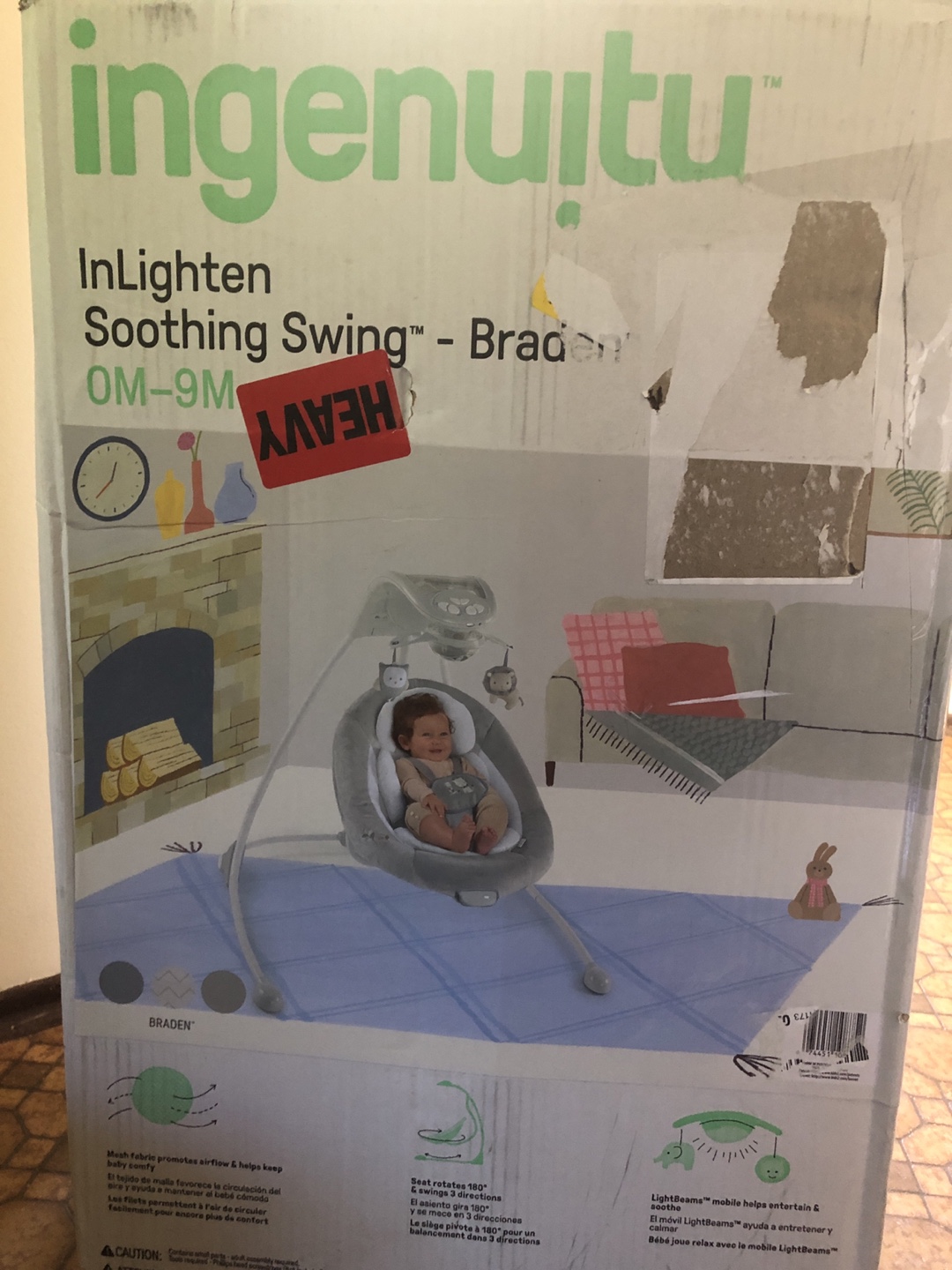 Ingenuity InLighten Soothing Swing - Braden