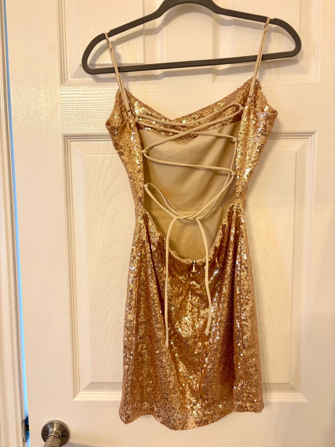 Ardene Rosegold Sequin Mini Dress - photo 2