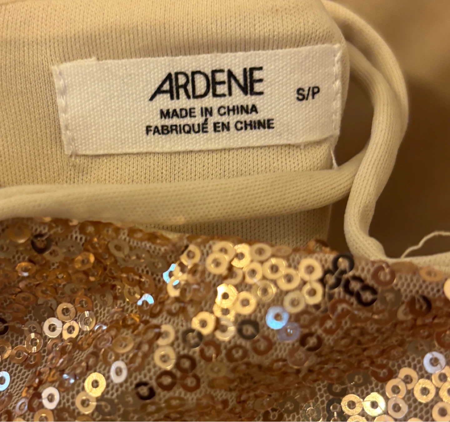 Ardene Rosegold Sequin Mini Dress - photo 3