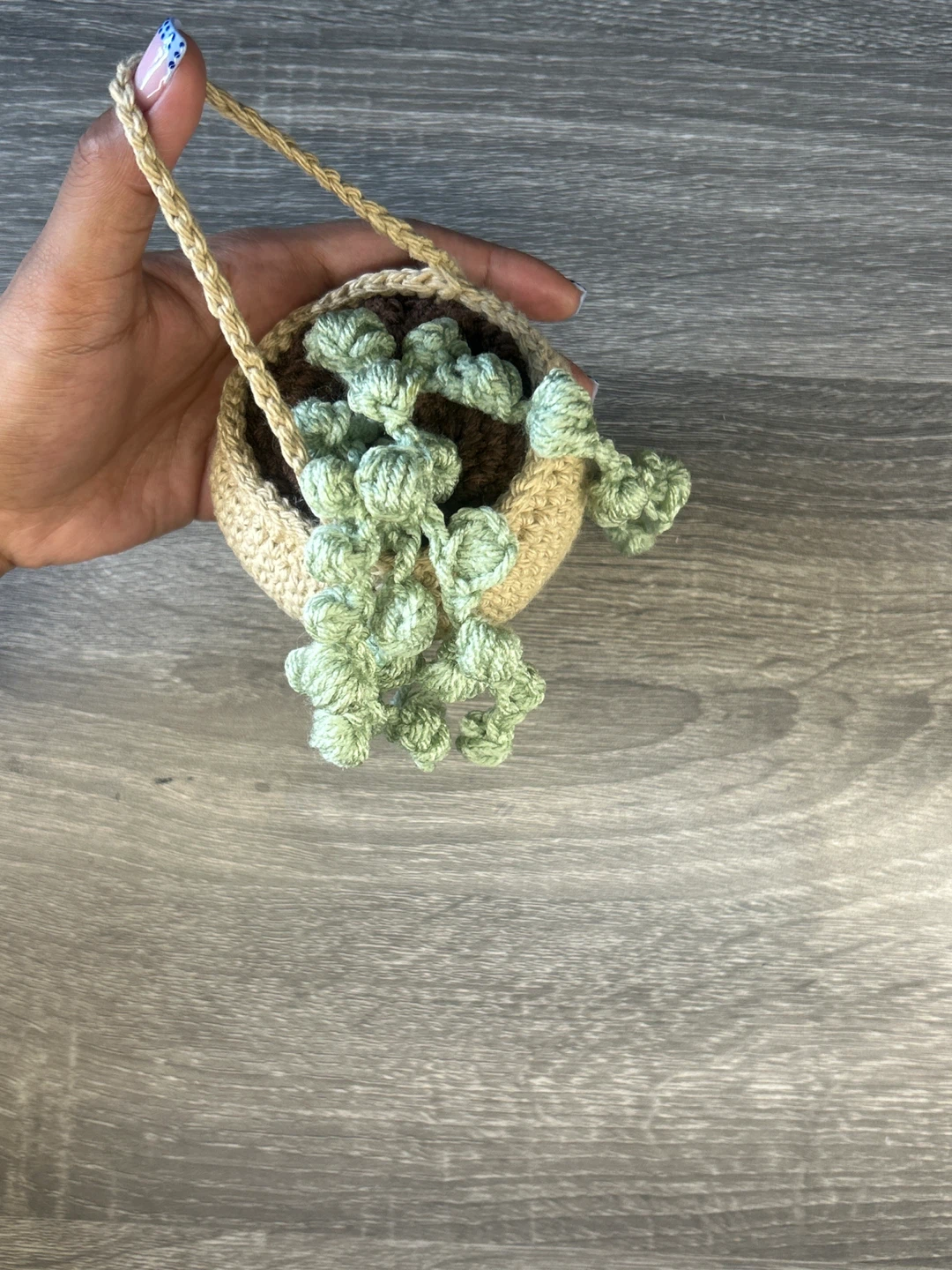 Crocheted String of Pearls Plant - photo 2