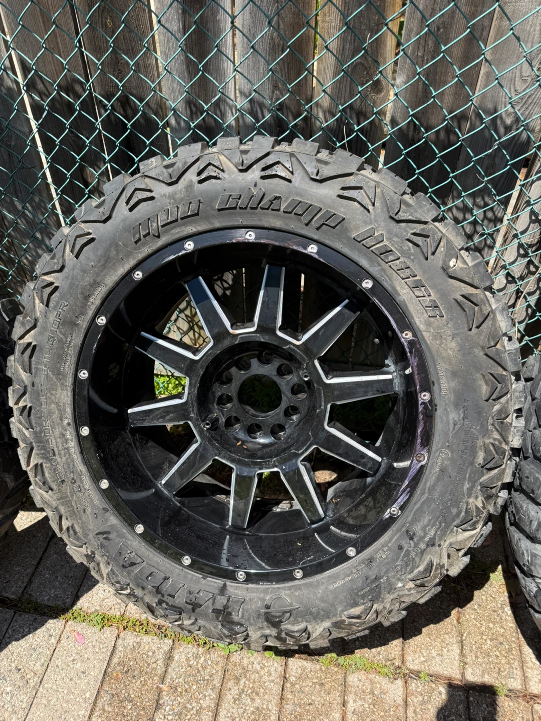 Gloss Black rims 33x12.50 - photo 4