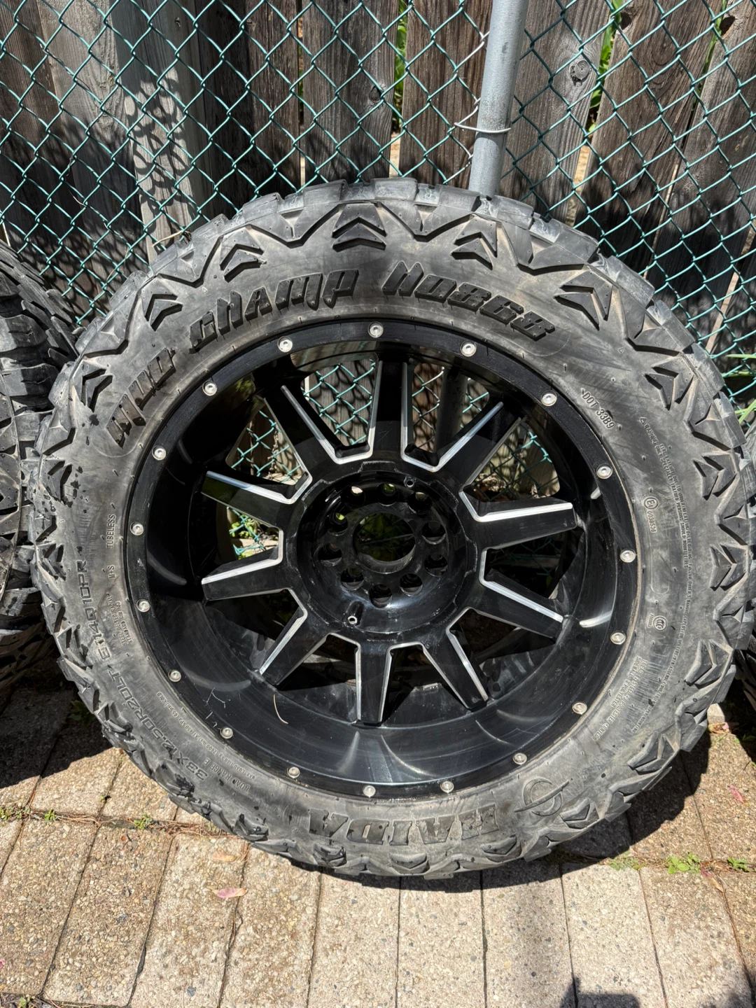 Gloss Black rims 33x12.50 - photo 3