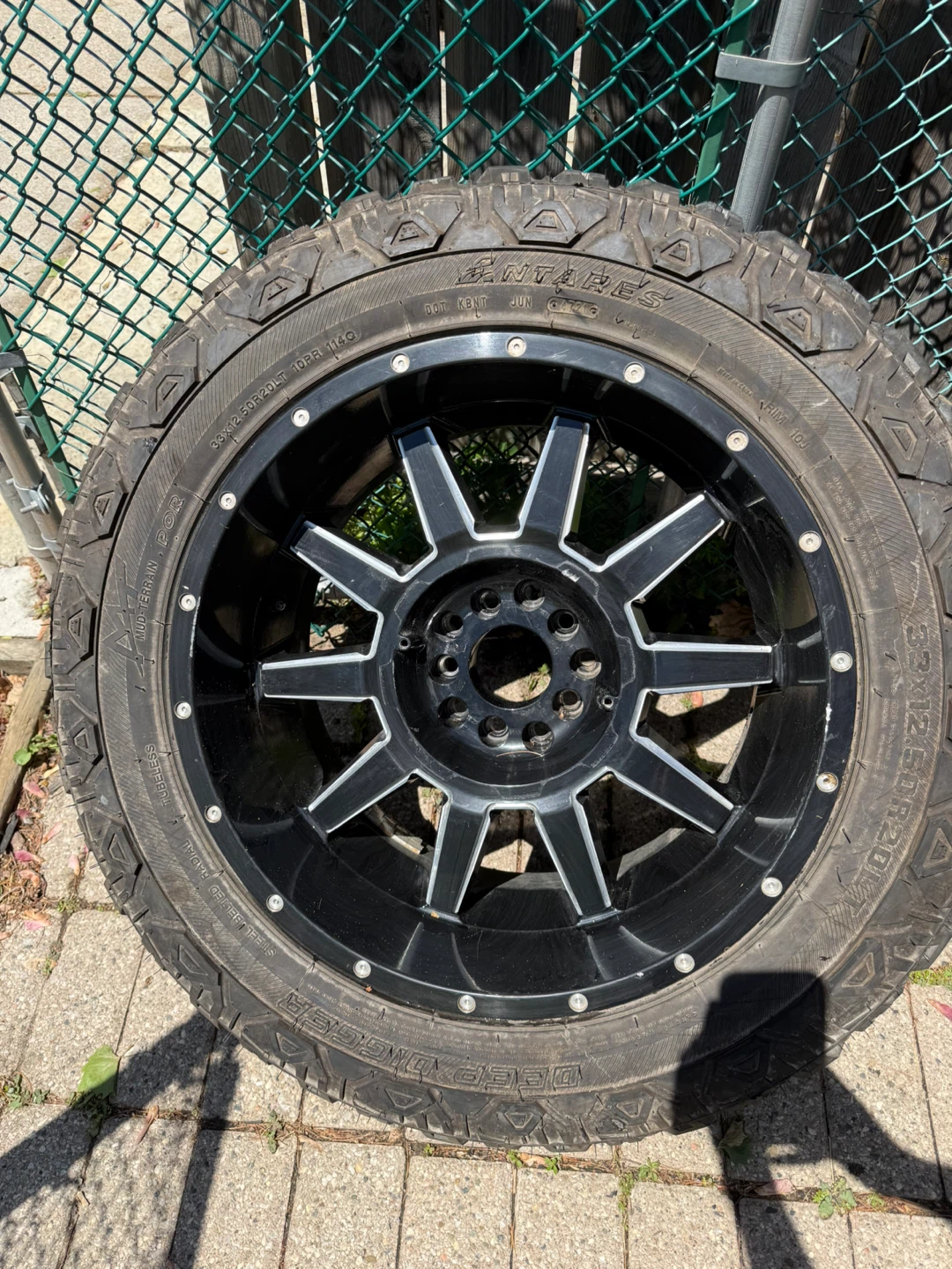 Gloss Black rims 33x12.50 - photo 5