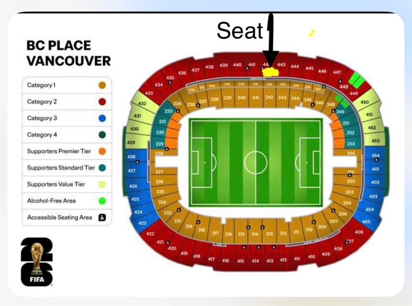 Canada vs Qatar FIFA World Cup Match Ticket - photo 2