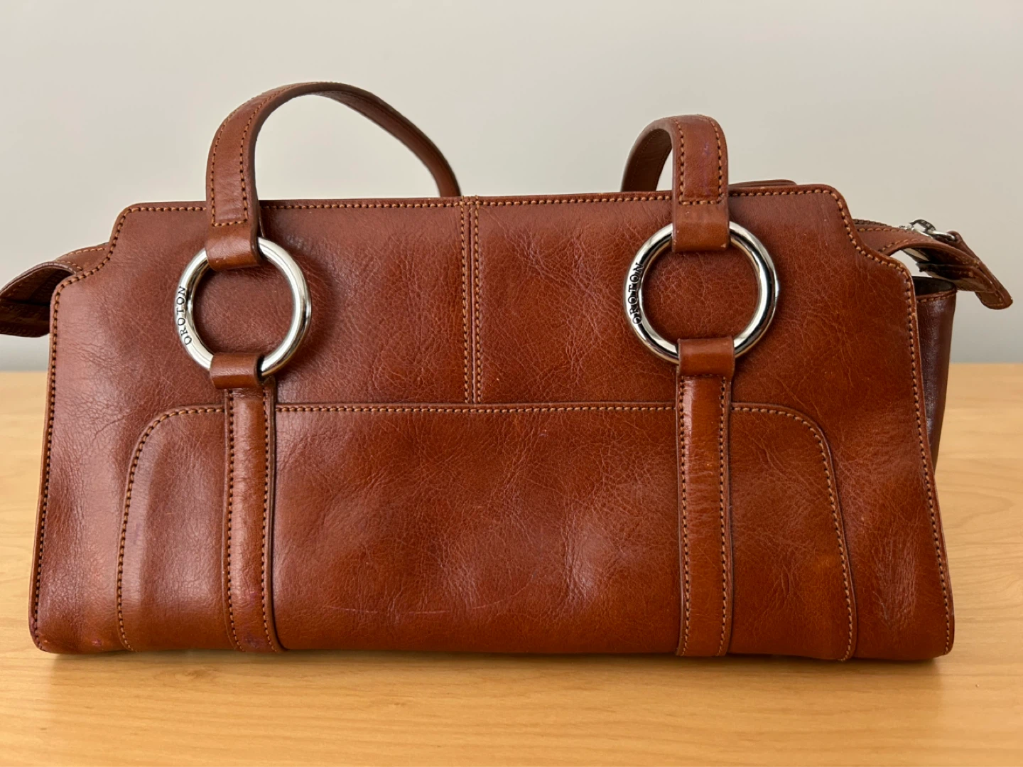 OROTON  brown leather bag.