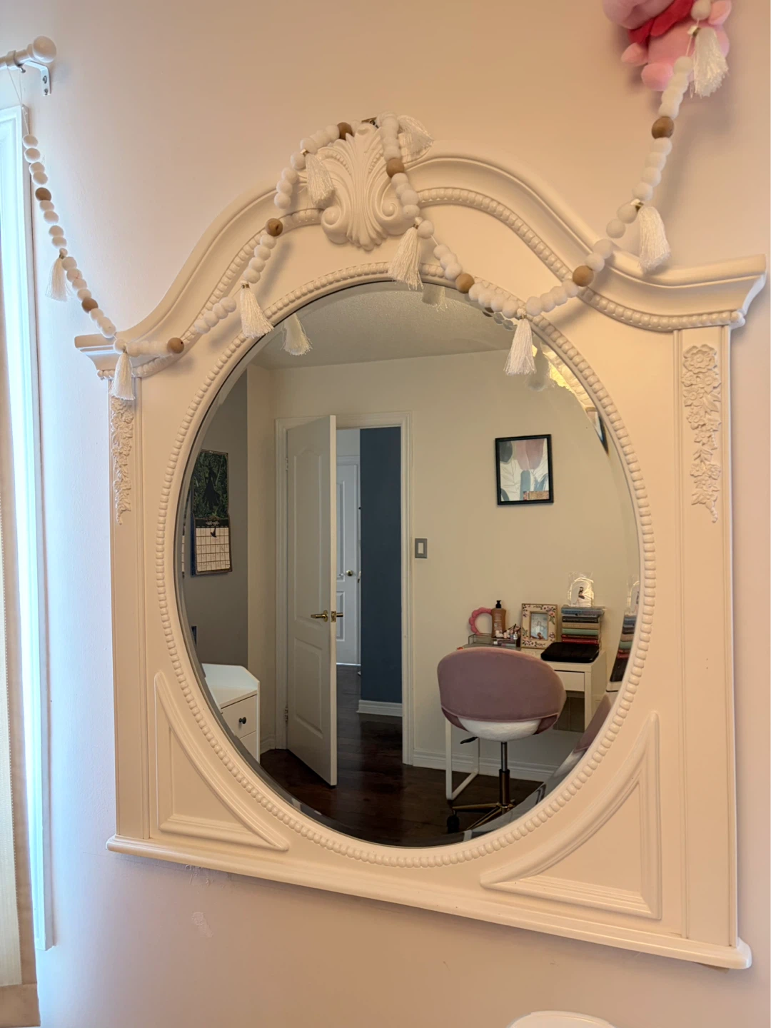 Dresser white mirror