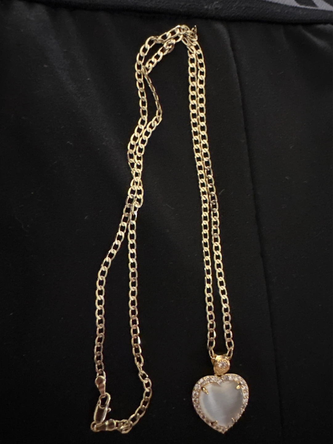 14k Gold laminated Heart Pendant Necklace - photo 2