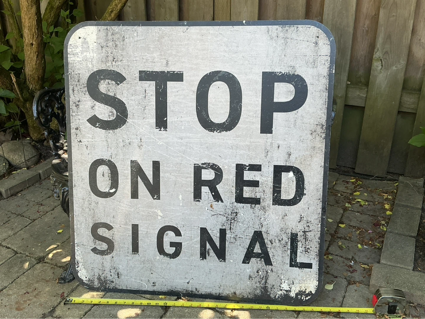 “STOP ON RED SIGNAL” Sign ! - photo 2