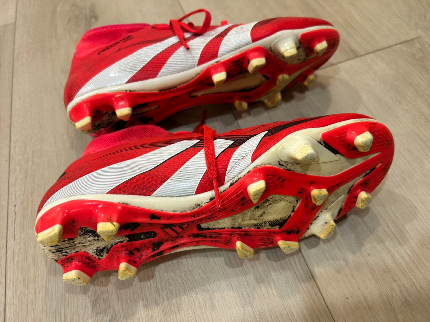 Adidas Predator Red Soccer Cleats - photo 3