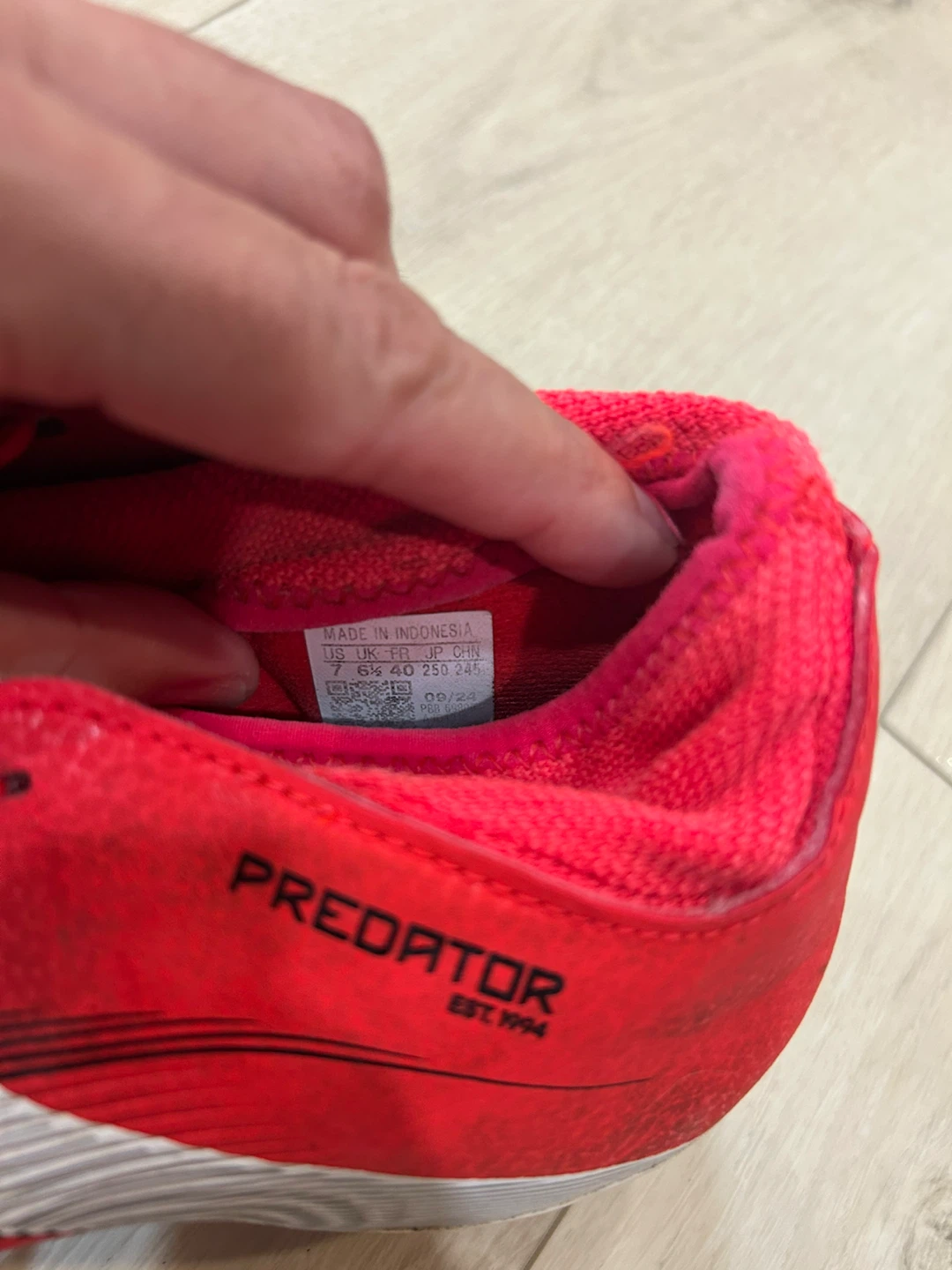 Adidas Predator Red Soccer Cleats - photo 4