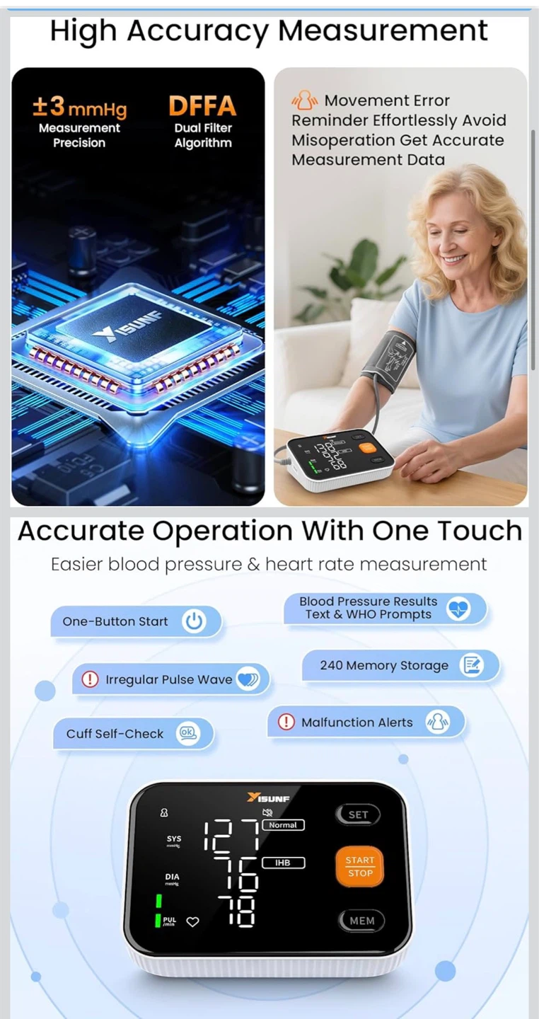 Upper Arm Intelligent Blood Pressure Monitor - photo 2